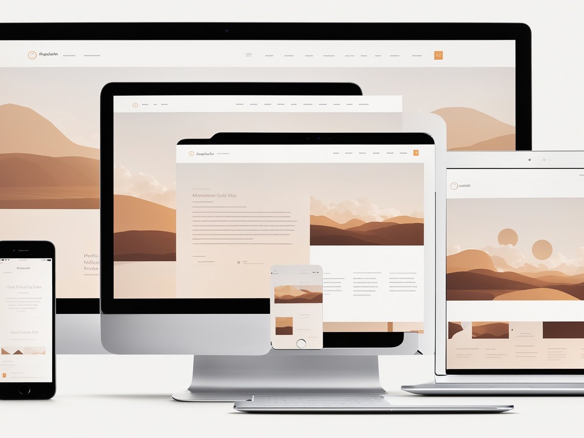 Site responsive sur ordinateur, tablette et mobile